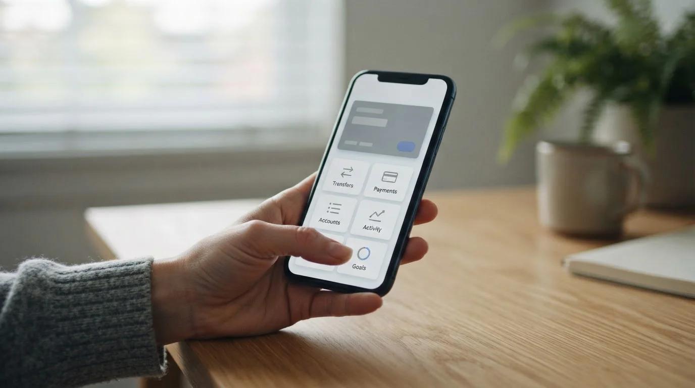 Moderne Online-Banking-Alternativen zur Lastschrift auf Smartphone-Display
