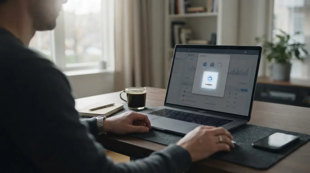 Desktop-Bildschirm mit neutraler Wettplattform und Neteller-Zahlungsoption