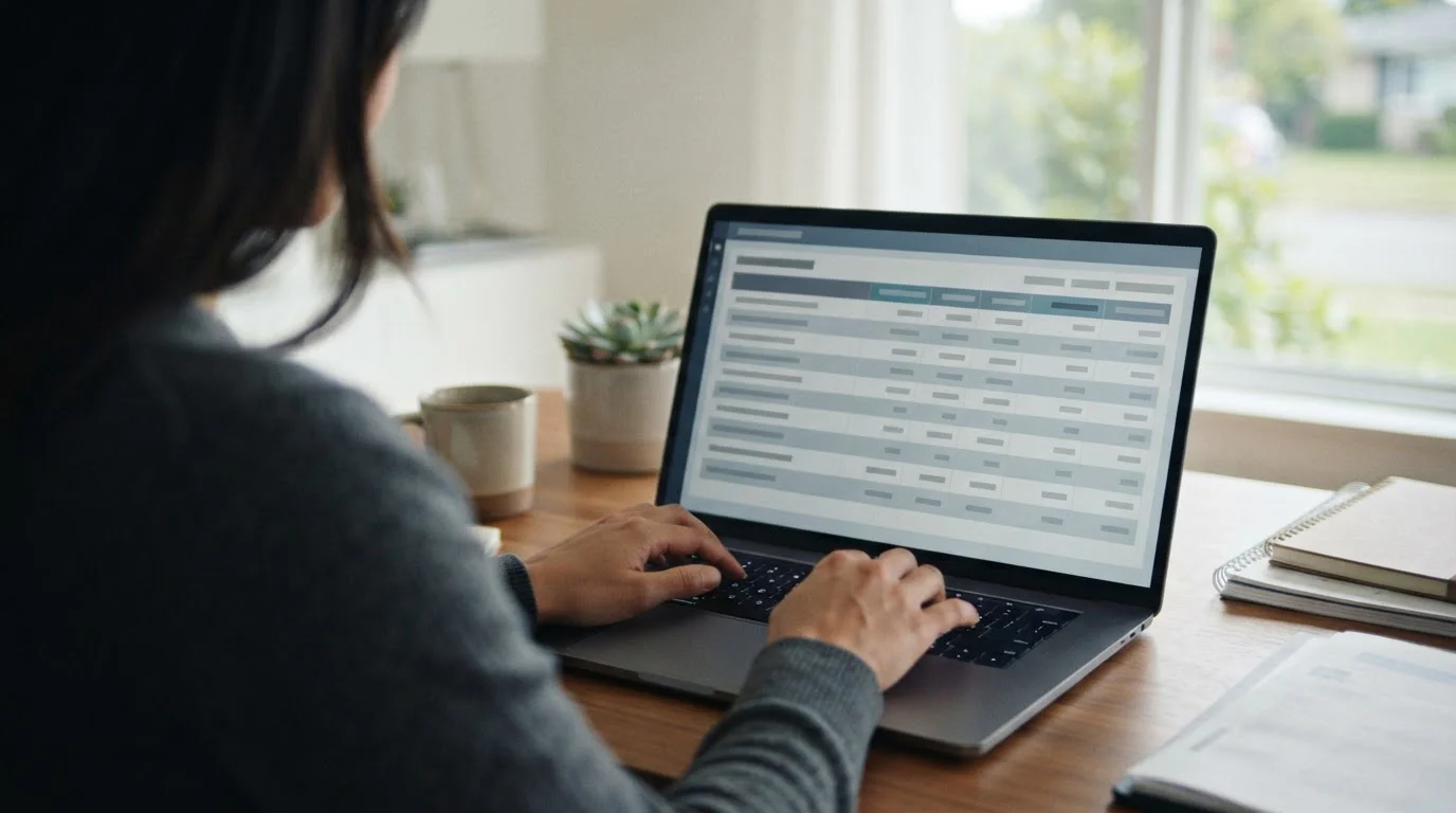 Systematischer Vergleich verschiedener Wettanbieter auf Laptop-Bildschirm