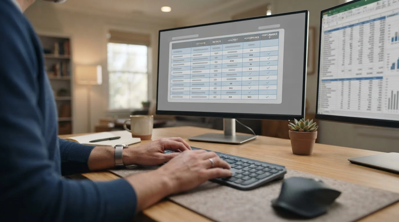 Vergleichstabelle verschiedener Wettanbieter auf Desktop-Monitor