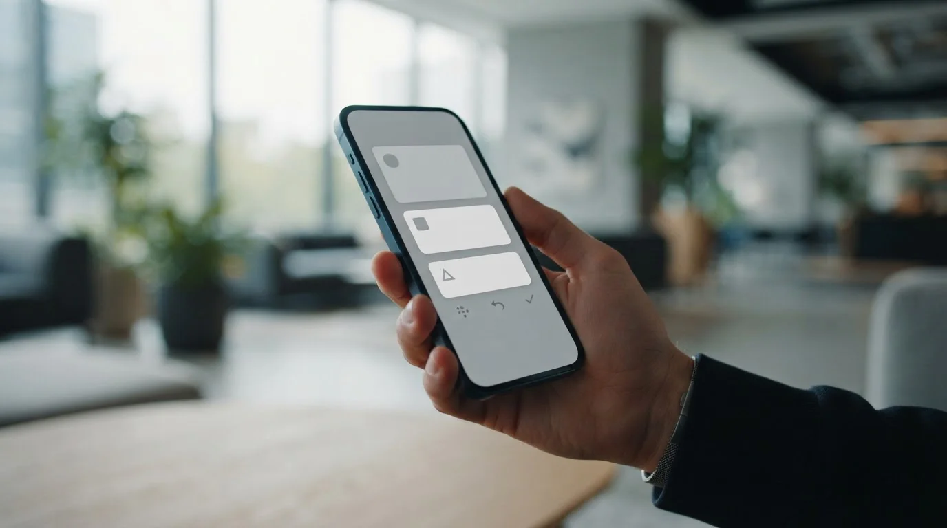 Smartphone mit Bezahl-App und verschiedenen digitalen Zahlungsoptionen