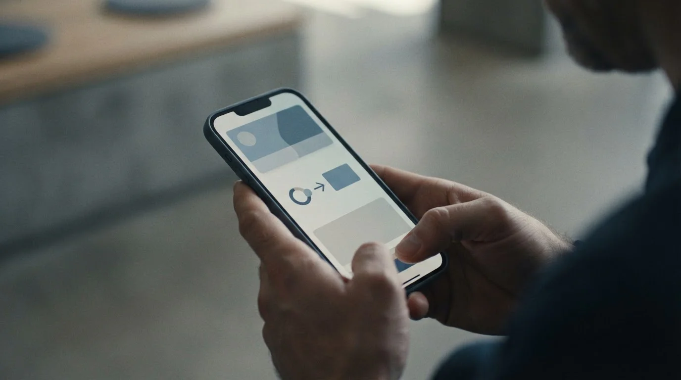 Nahaufnahme eines Smartphones während einer mobilen Zahlung